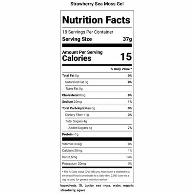 Strawberry Sea Moss Gel