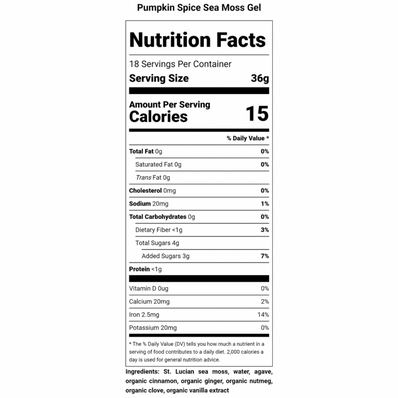 Pumpkin Spice Sea Moss Gel