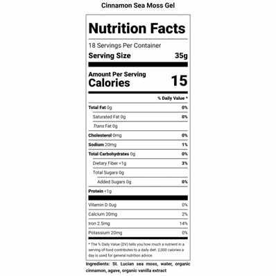 Cinnamon Sea Moss Gel