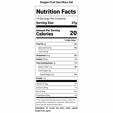 Dragon Fruit Sea Moss Gel