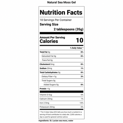 Natural Sea Moss Gel