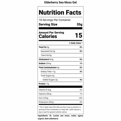 Elderberry Sea Moss Gel