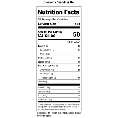 Blueberry Sea Moss Gel